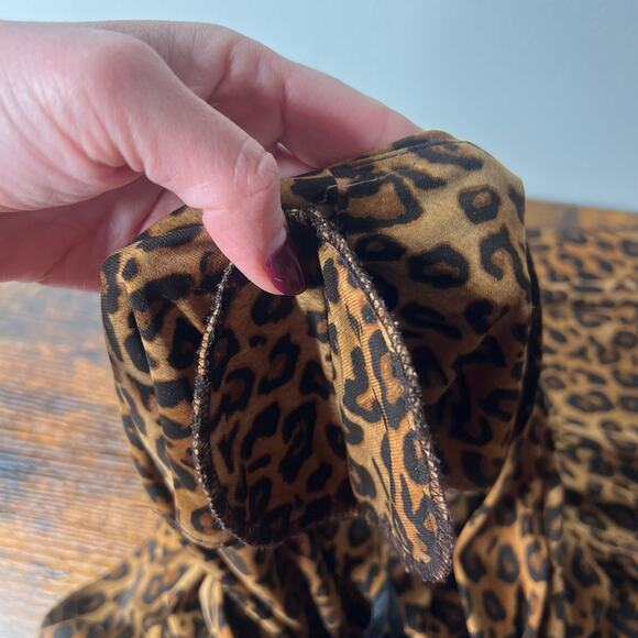 Ralph Lauren Animal Print Sheath Dress V-Neck Cap Sleeve Women's 6 Mob Wife - Picture 11 of 11